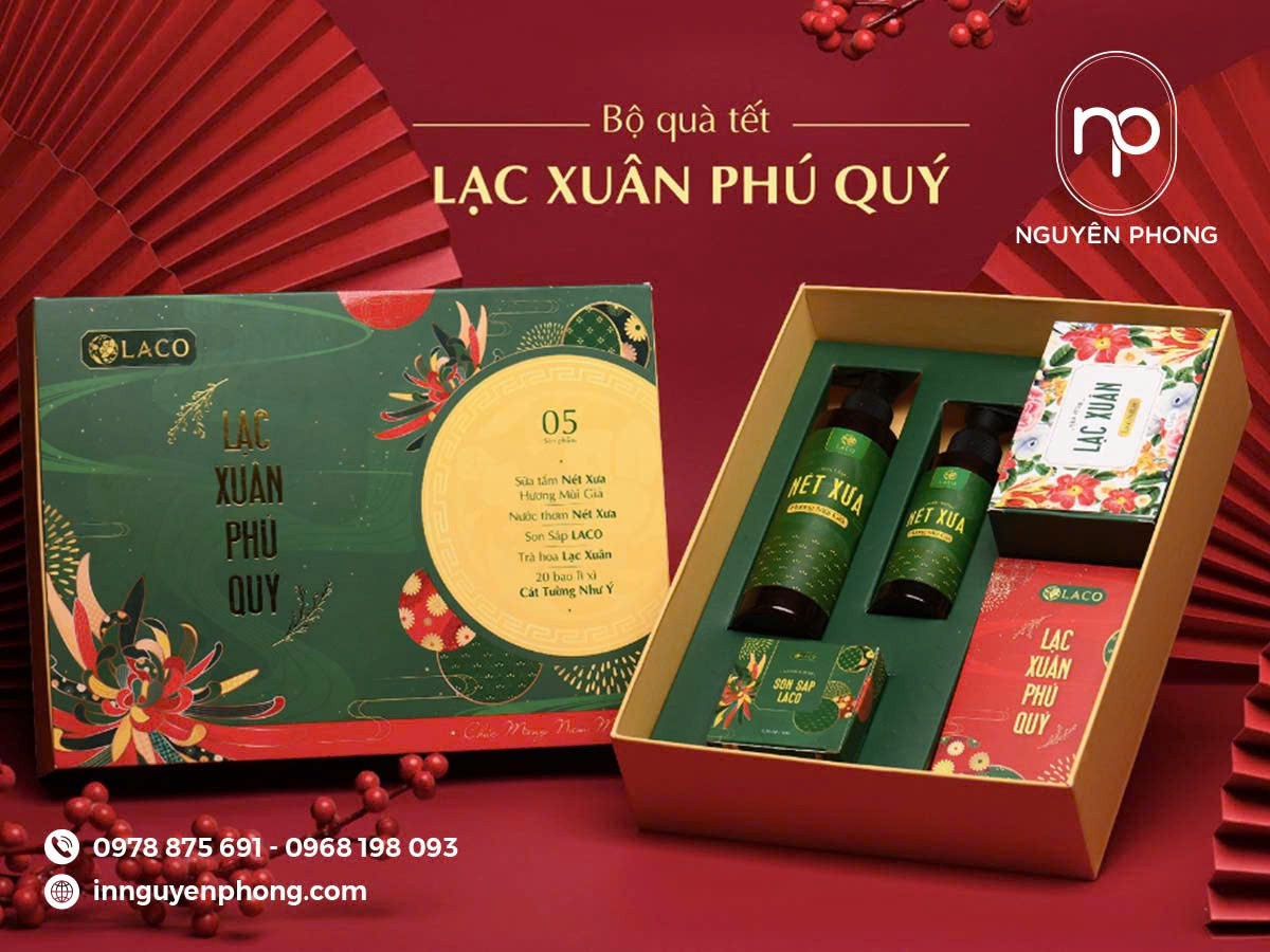 In hộp quà Tết theo yêu cầu